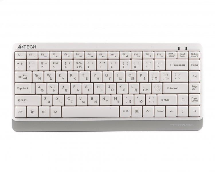 Клавіатура A4Tech FK11 USB (White) Fstyler Compact Size keyboard, USB - MegaLavka