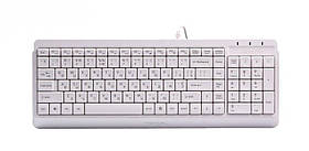 Клавіатура A4Tech FK15 (White) Fstyler Wired Keyboard USB, White, (US+Ukrainian+Ukrainian) - MegaLavka