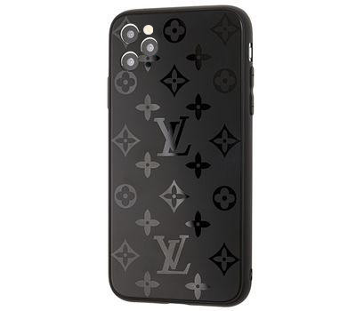 Чохол скляний Glass Case Louis Vuitton Луї Вітон для iPhone 12 Pro (02) Black чорний