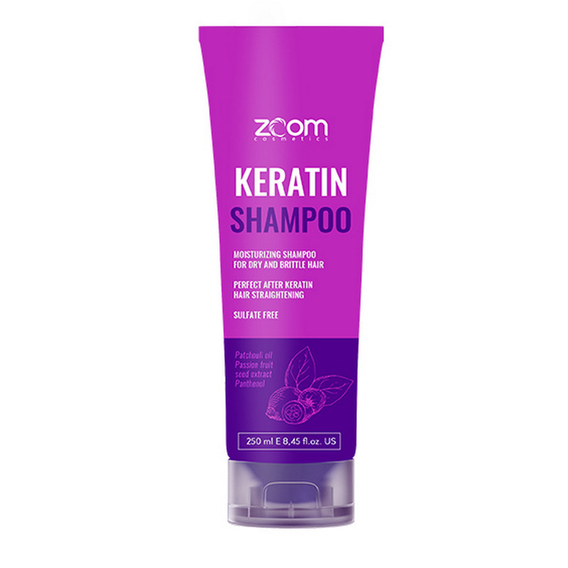 Шампунь ZOOM Keratin Shampoo безсульфатний з кератином