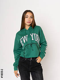 1855-2 Батник жіночий двунитка з принтом норма (3 од: S-M, M-L, L-XL)