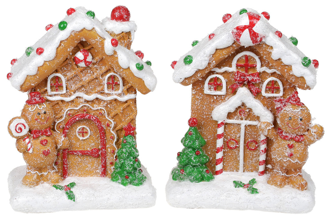 Декоративна фігурка Пряничне будиночок 14см, 2 дизайну, фото 1