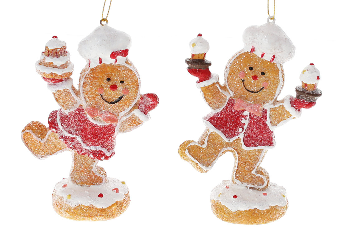 Фігурка на підвісі Пряникова людина-кондитер, фото 1