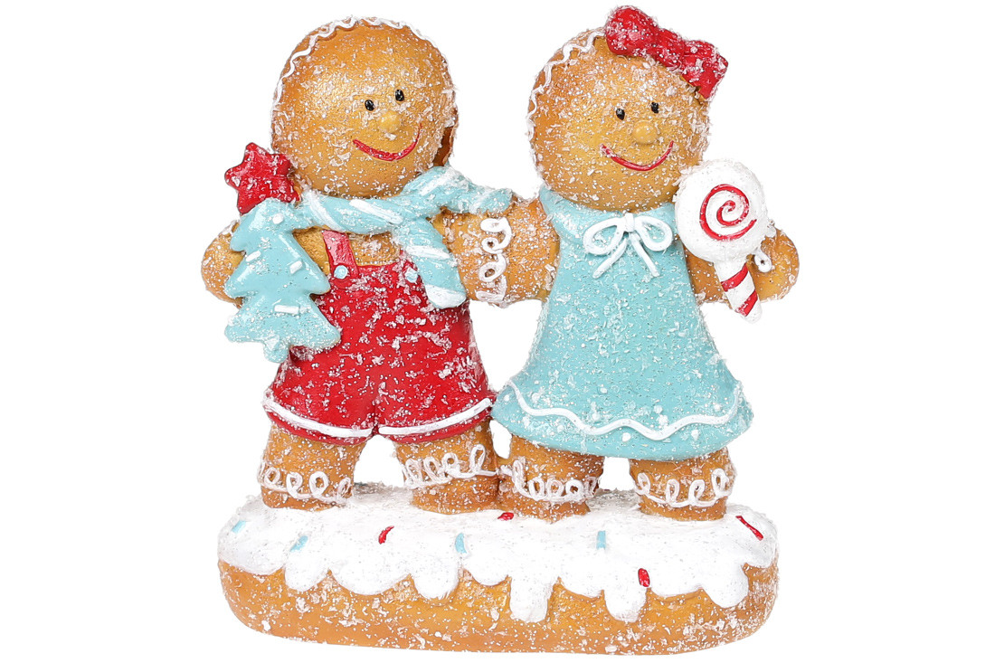 Декоративна фігурка Пряникова парочка, 12.5см 813-121, фото 1