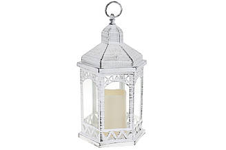 Ліхтар зі свічкою з LED підсвічуванням 31см