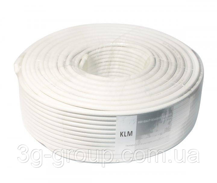Кабель коаксіальний KLM F660BV white