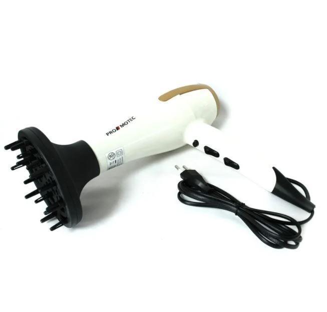 Фен для сушіння волосся Promotec PM-2305 3000W з діфузором. Електрофен, фото 1