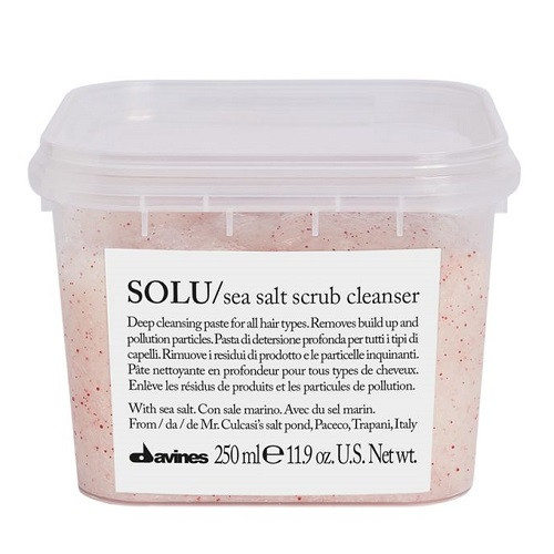 Очищаюча паста-скраб Davines SOLU sea salt scrub cleancer з морською сіллю 250 мл