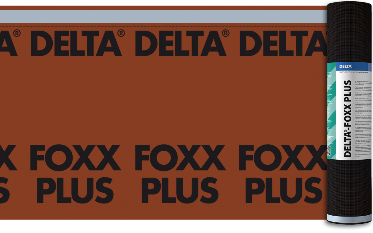 Dorken DELTA-FOXX PLUS дифузійна мембрана з двома зонами приклеювання