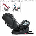 Автокрісло El Camino ISOFIX EVOLUTION 360 Premium Gray (група 0/1/2/3,0-36кг), фото 9