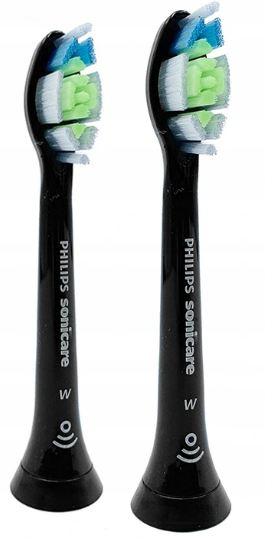 Змінні насадки на зубну щітку PHILIPS HX6064 SONICARE DIAMOND CLEAN black 2 штуки