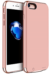 Дизайнерський акумуляторний чохол Joyroom для iPhone 7 plus/8 plus на 7000 mAh [Рожевий (золото)]