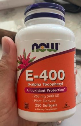Вітамін Е-400 NOW E-400 d-alpha Tocopheryl 250 гельових капсул