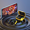 Бездротові навушники в кейсі з мікрофоном сенсорні HOCO Gaming S21 Жовтий, фото 5