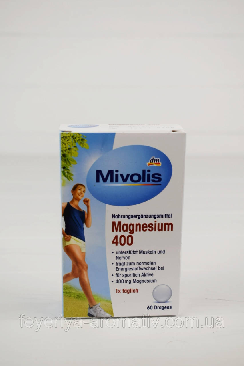 Біологічно активна добавка Mivolis Magnesium 400 60 таблеток (Німеччина)