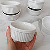 Форми для випічки порційні керамічні Білі 250 мл 6 штук, фото 2