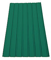 Профнастил для забора ПС-10 цвет: зеленый высота 2м, ширина 95 см толщина 0,20-0,25мм