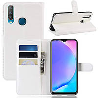 Чехол-книжка Litchie Wallet для Vivo Y15 White