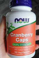 Экстракт плодов клюквы NOW Cranberry Caps 100 вегетарианских капсул