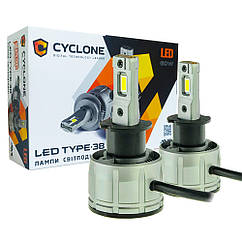 Лампа світлодіодна для фар CYCLONE LED H3 6000K 14000LM TYPE 38 2 шт комплект