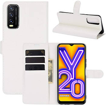 Чохол-книжка Litchie Wallet для Vivo Y20 White