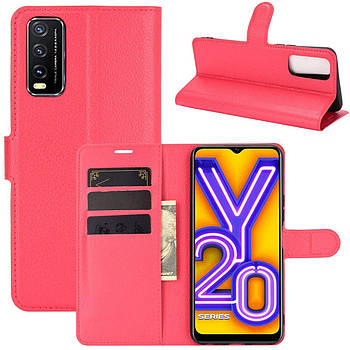 Чохол-книжка Litchie Wallet для Vivo Y20 Red