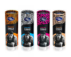 Набір Кінезіо Тейпів MyCureTape 3шт по 5см х 2,5м (тубус) АКЦІЯ, 4 Кольори