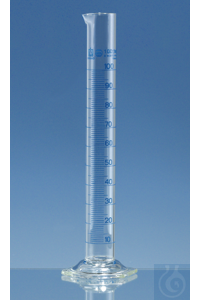 Циліндр мірний з носиком 50 мл, клас А, на скляній основі ISO 4788 BRAND