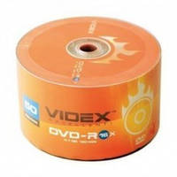 Диски VIDEX DVD-R 4.7Gb 16x bulk 50 (50 в упак.)