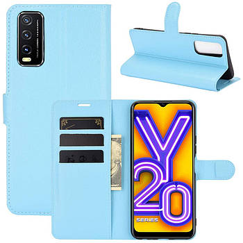 Чохол-книжка Litchie Wallet для Vivo Y20 Blue