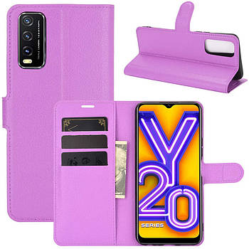 Чохол-книжка Litchie Wallet для Vivo Y20 Violet