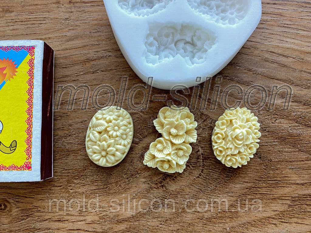 Силіконовий молд "Квіти набір 3", фото 1
