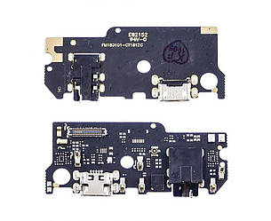 Шлейф - плата зарядки для Meizu M6s, з мікрофоном і компонентами