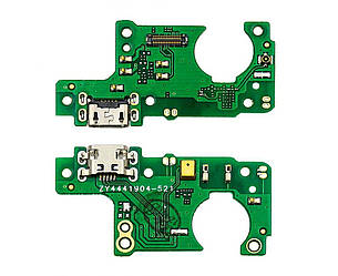 Шлейф — плата заряджання для Nokia 5.1, з мікрофоном і компонентами