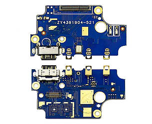 Шлейф — плата заряджання для Nokia 8 (TA-1012, TA-1004), з мікрофоном і компонентами