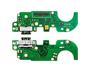 Шлейф — плата заряджання для Nokia 8.1 (TA-1128, TA-1119), з мікрофоном і компонентами