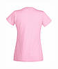 Жіноча футболка з v-подібним вирізом рожева 398-52, фото 2