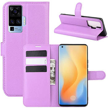 Чохол-книжка Litchie Wallet для Vivo X50 Pro Violet