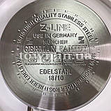 Набір каструль і сковорода з нержавіючої сталі German Family GF-2059, набір кухонного посуду для дому, фото 9