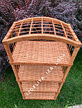 Етажерка з лози (4) «Квітка» закруглена, фото 4