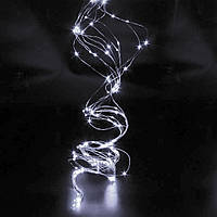 Гирлянда Светодиодная Пучек или Конский Хвост, 2 м, 200 LED,10 нитей, Холодный Белый, от Сети 220V