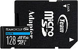 MicroSDXC 128GB UHS-I/U3 Class 10 Team Elite + SD адаптер (TEAUSDX128GIV30A103), фото 3