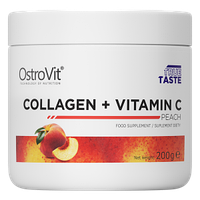 Коллаген для суставов и связок OstroVit COLLAGEN + VITAMIN C 200 g_peach
