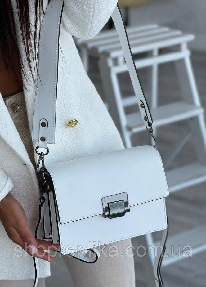 Женские Маленькие Сумки Через Плечо Кожаная Вера Пелле Италия Белая ...