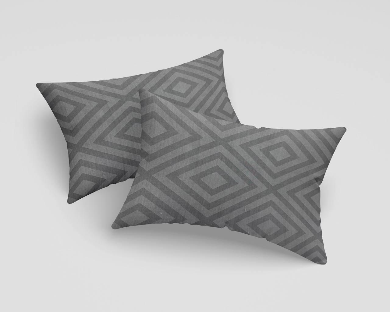 Наволочка (Бязь) "Сірі ромби" | 60х60 від 2х шт, фото 1