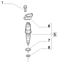 Форсунка топливная 2855135, 504128307, 0445120075