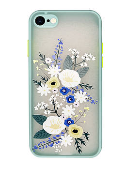 Чохол Протиударний для iPhone 7 (01) Flowers квіти