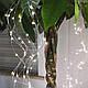 Гірлянда Промені Роси або Кінський Хвіст, 3 м, 360 LED,12 ниток, Біла, від USB, фото 3
