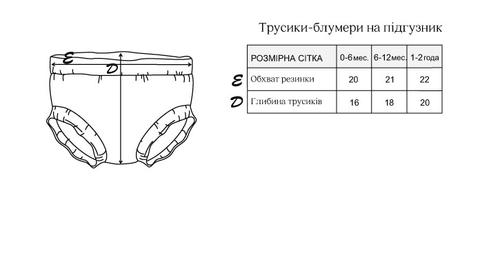 Муслиновые трусики-блумеры на подгузник, лимонные - фото 2 - id-p1410254682