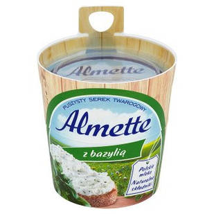 Творчий вершковий сир Almette z Bazylia Hochland (сир Альметте з базиліком), 150 г.